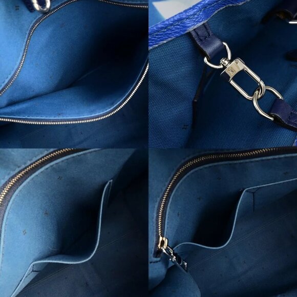 LOUIS VUITTON Onthego GM 2Way Hand Bag Monogram LV Escale Blue authentic - Picture 6 of 16